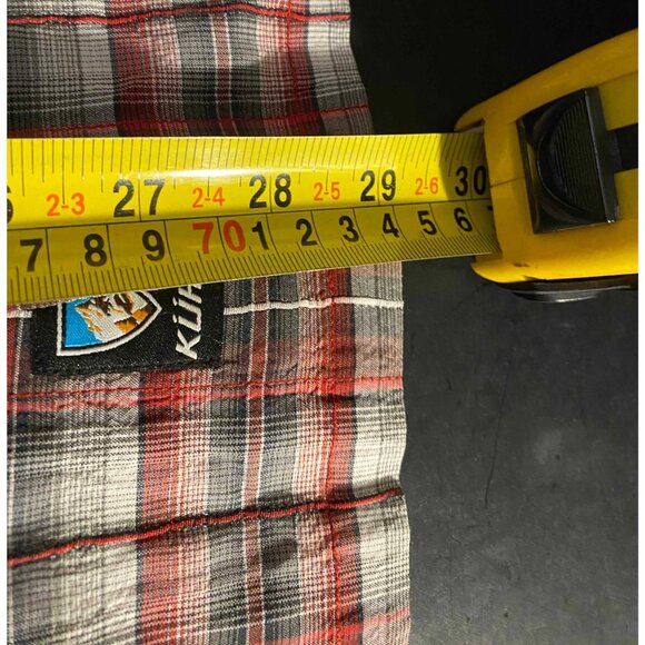 Kuhl Textured Short Sleeve Outdoor Button Shirt XL Mens Plaid Hiking - Picture 5 of 5